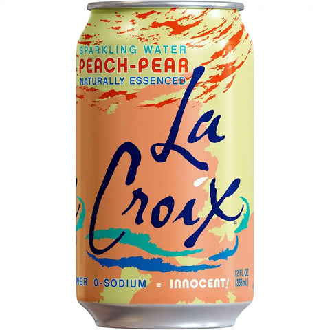 La Croix, Water Sparkling Peach Pear, 8 Pack, 12 Fl Oz