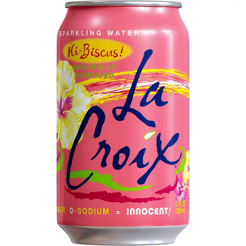LaCroix Sparkling Water, Hi-Biscus!, 12 Fl Oz (pack of 24)
