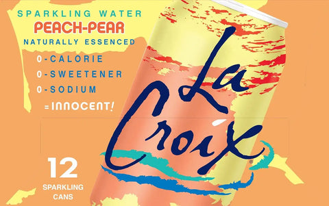 LaCroix Sparkling Water, Peach-Pear | 12 Fl Oz | Pack of 24