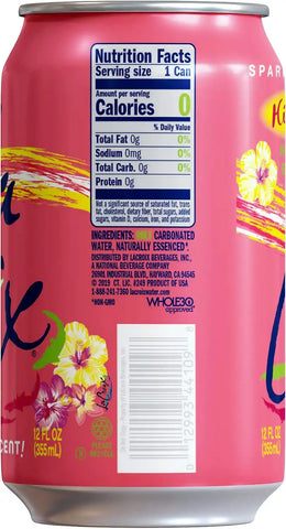 LaCroix Sparkling Water, Hi-Biscus!, 12 Fl Oz (pack of 24)