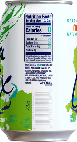 LaCroix Sparkling Water, Mango, 12 Fl Oz (pack of 36)