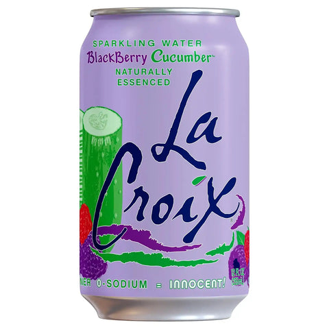 La Croix Sparkling Water, Blackberry Cucumber, 12-Pack Zero Sugar, Zero Calories, Zero Sodium