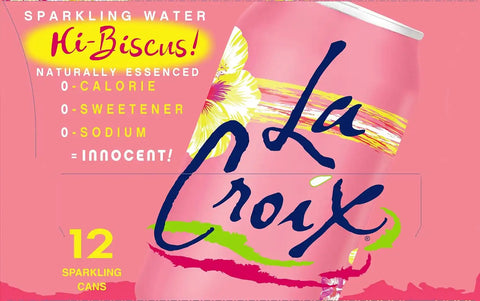 LaCroix Sparkling Water, Hi-Biscus!, 12 Fl Oz (pack of 24)