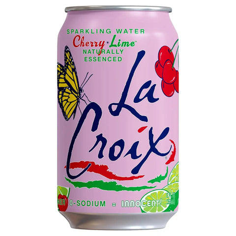 La Croix Sparkling Water, Cherry Lime, 8-Pack Zero Sugar, Zero Calories, Zero Sodium