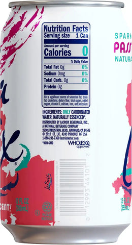 La Croix Sparkling Water, Passionfruit, 12 Fl Oz (pack of 12)