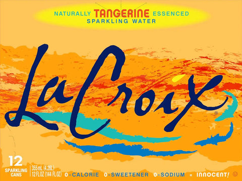La Croix Sparkling Water, Tangerine, 12 Fl Oz (pack of 12)